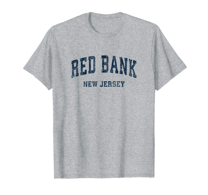 Red Bank New Jersey Nj Varsity Sports T-Shirt - Minimalist Print Unisex - T-Shirt, Sweatshirt, Hoodie