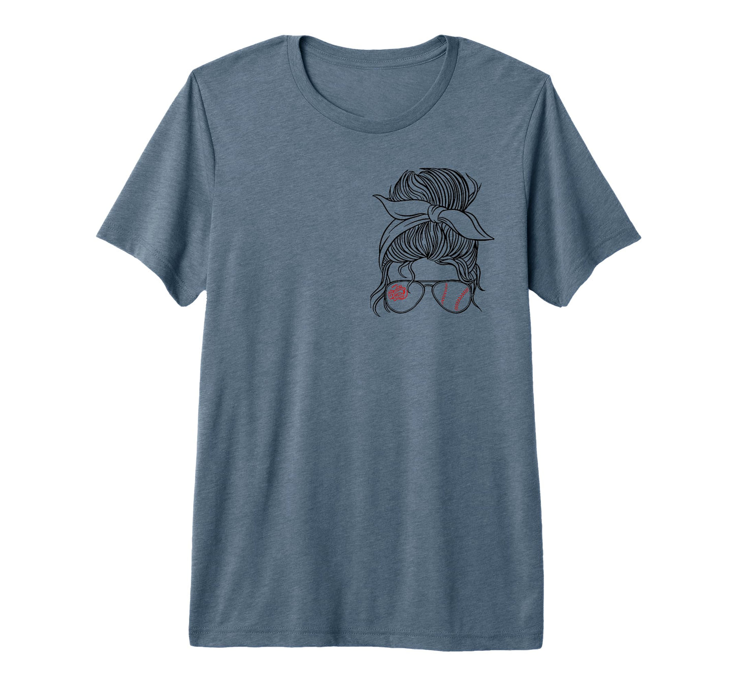 Home Run Hero Proud Baseball Mom Tri T-Shirt - Trendy Graphic Men Women - T-Shirt, Sweatshirt, Hoodie