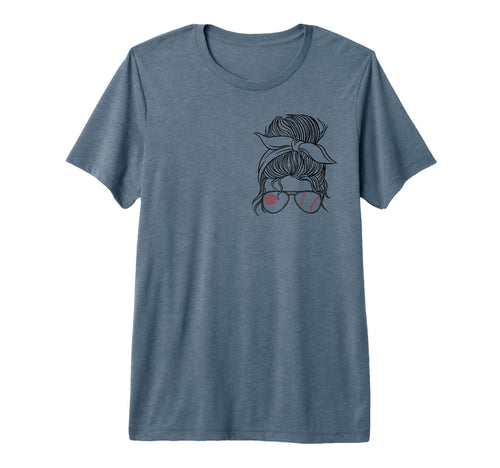 Home Run Hero Proud Baseball Mom Tri T-Shirt - Trendy Graphic Men Women - T-Shirt, Sweatshirt, Hoodie