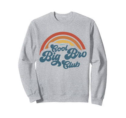Big Bro Club Groovy Rainbow Big Sweatshirt - Minimalist Print Men Women - T-Shirt, Sweatshirt, Hoodie