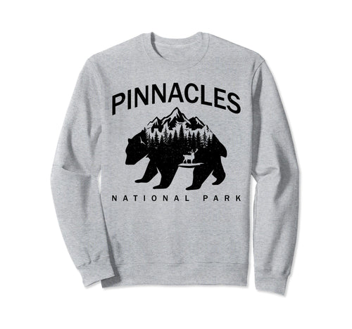 Pinnacles National Park Bear Souvenir Sweatshirt - Streetwear Style Unisex - T-Shirt, Sweatshirt, Hoodie