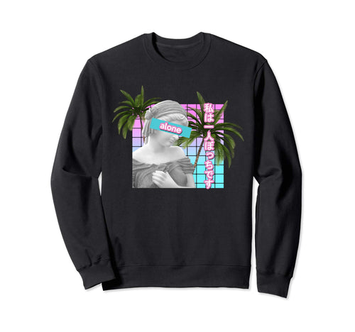 Alone Vaporwave Statue Meme Gift Sweatshirt - Aesthetic Graphic Unisex - T-Shirt, Sweatshirt, Hoodie