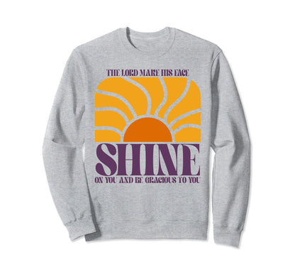Shine Groovy Boho Sun Jesus Sweatshirt - Streetwear Style for Adults - T-Shirt, Sweatshirt, Hoodie