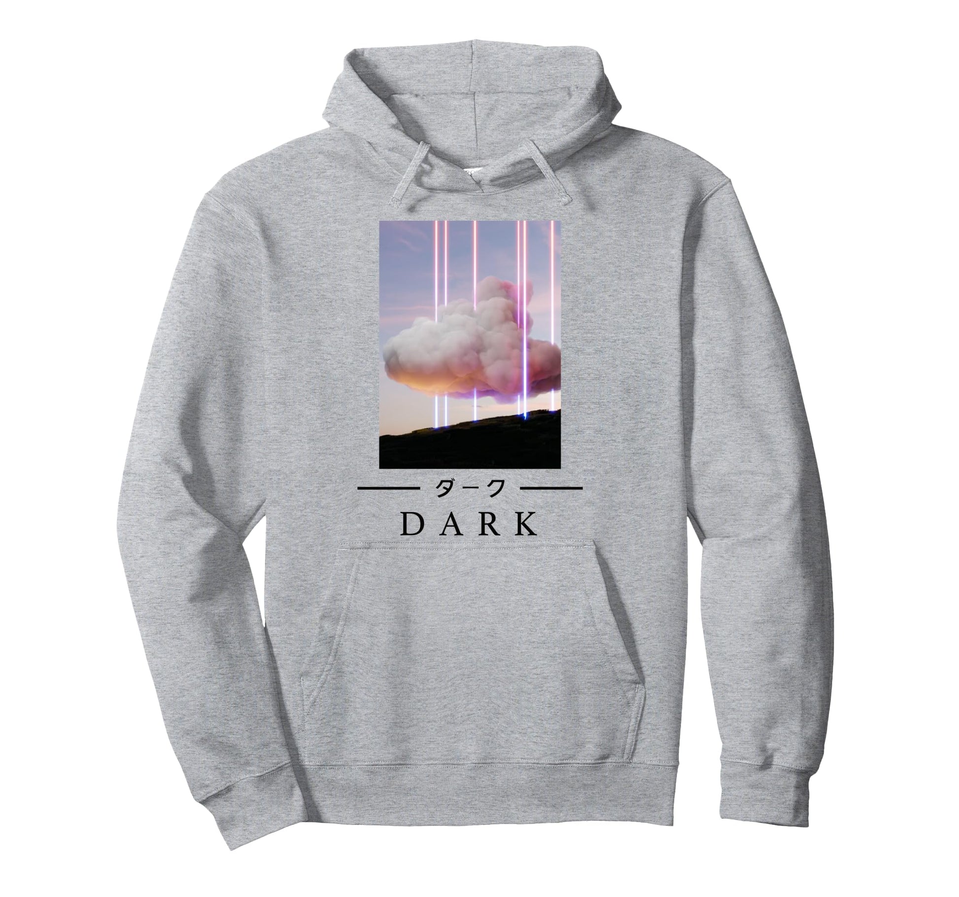 Retrowave Dark Japanese Art Aesthetic Hoodie - Streetwear Style for Adults - T-Shirt, Sweatshirt, Hoodie