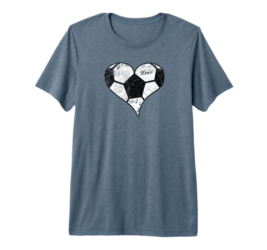 Soccer Love Soccer Heart Soccer Mom T-Shirt - Casual Everyday Wear Unisex - T-Shirt, Sweatshirt, Hoodie
