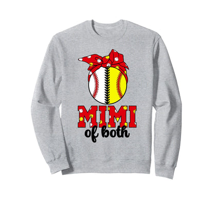 Mimi Both Softball Baseball Mimi Sweatshirt - Fun Novelty Design Men Women - T-Shirt, Sweatshirt, Hoodie