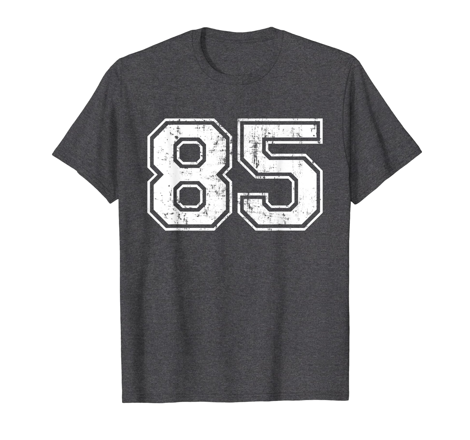 Number 85 Varsity Distressed T-Shirt - Casual Everyday Wear for Adults - T-Shirt, Sweatshirt, Hoodie