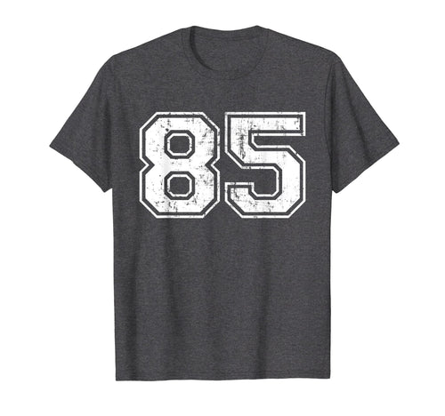 Number 85 Varsity Distressed T-Shirt - Casual Everyday Wear for Adults - T-Shirt, Sweatshirt, Hoodie