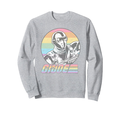 G I Joe Light Rainbow Stripes Big Sweatshirt - Custom Art Print Unisex - T-Shirt, Sweatshirt, Hoodie