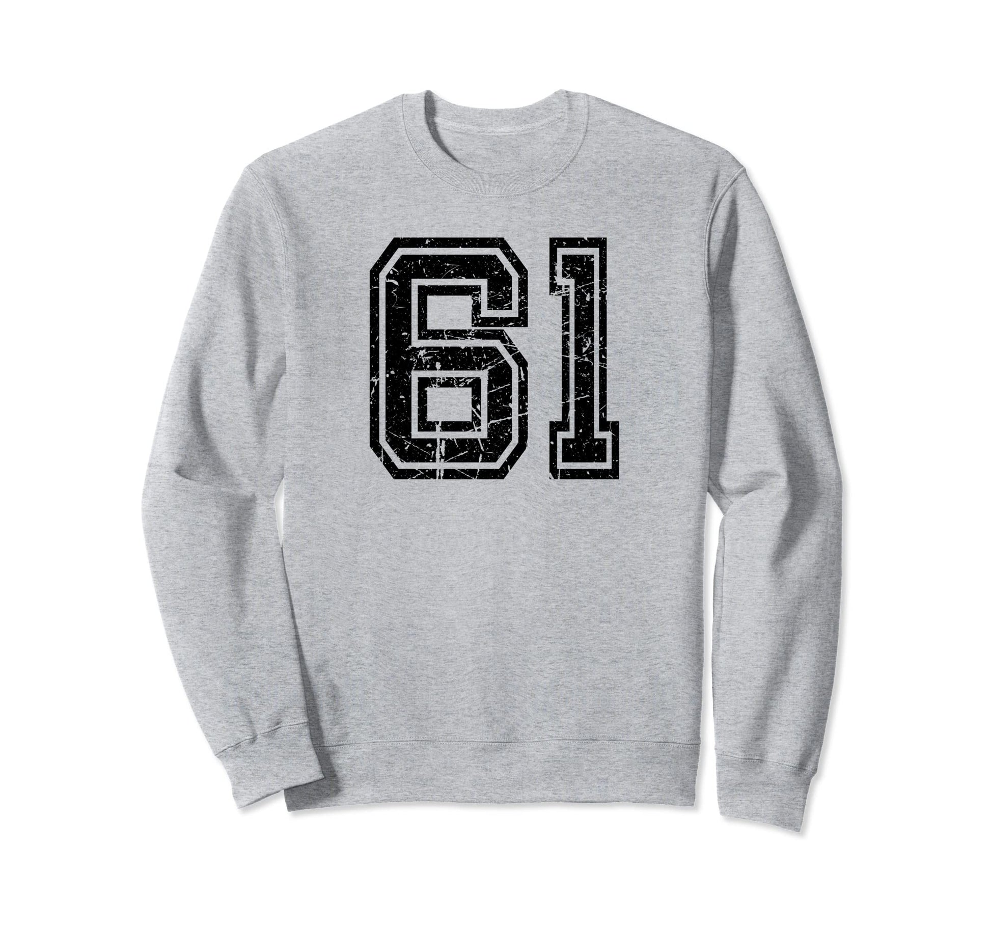 Number 61 Sports Jersey Varsity Sweatshirt - Custom Art Print Men Women - T-Shirt, Sweatshirt, Hoodie