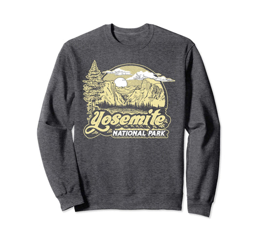 Yosemite National Park Eighties 80S Sweatshirt - Graphic Print Men Women - T-Shirt, Sweatshirt, Hoodie