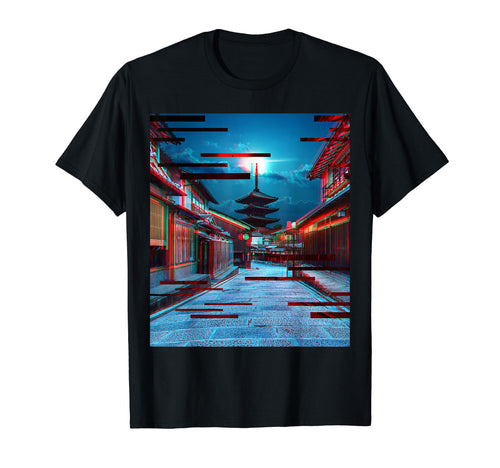 Anime Manga Fans Glitch Aesthetic Japan T-Shirt - Aesthetic Graphic Unisex - T-Shirt, Sweatshirt, Hoodie