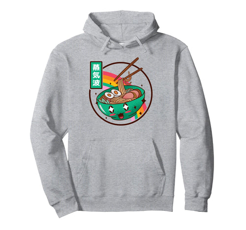 Happy Ramen Bowl Rainbow Japan Otaku Hoodie - Casual Everyday Wear Unisex - T-Shirt, Sweatshirt, Hoodie