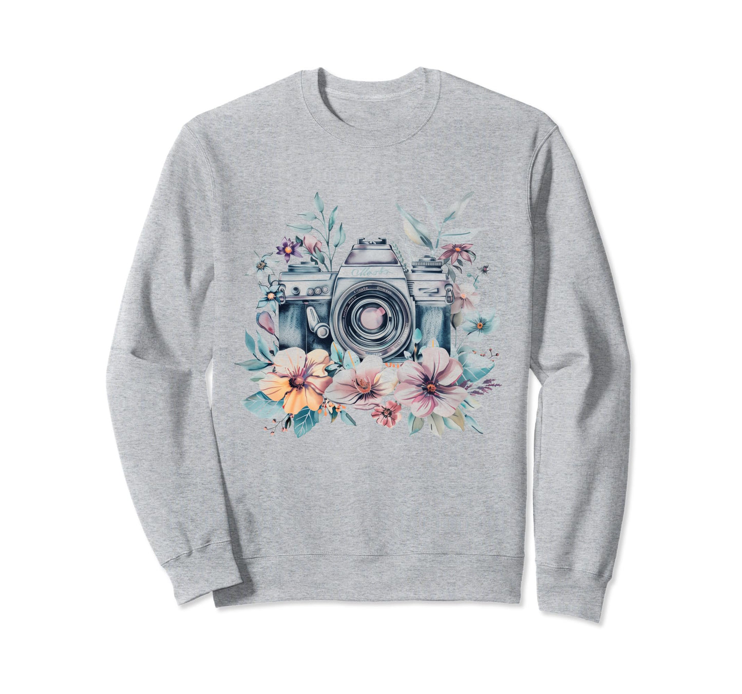 Photographer Camera Flowers Photography Sweatshirt - Graphic Print Unisex - T-Shirt, Sweatshirt, Hoodie