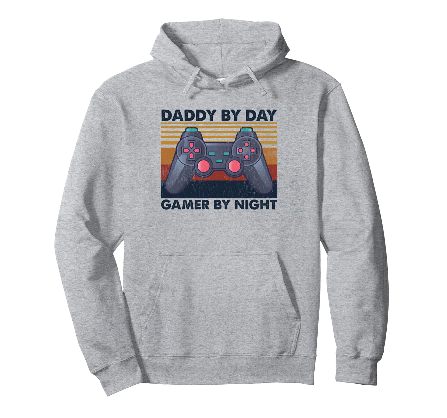 Daddy Day Gamer Night Funny Gaming Dads Hoodie - Unique Graphic Unisex - T-Shirt, Sweatshirt, Hoodie