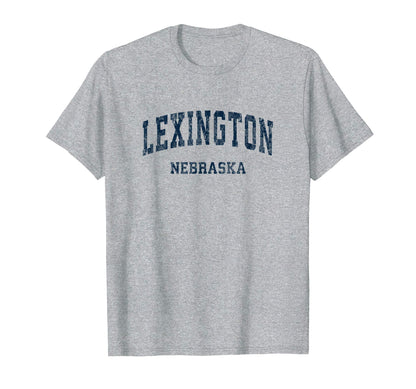 Lexington Nebraska Ne Varsity Sports T-Shirt - Minimalist Print Men Women - T-Shirt, Sweatshirt, Hoodie