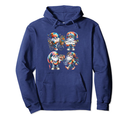 Hippie Gnome And Summer Vacation Peace Hoodie - Trendy Graphic for Adults - T-Shirt, Sweatshirt, Hoodie