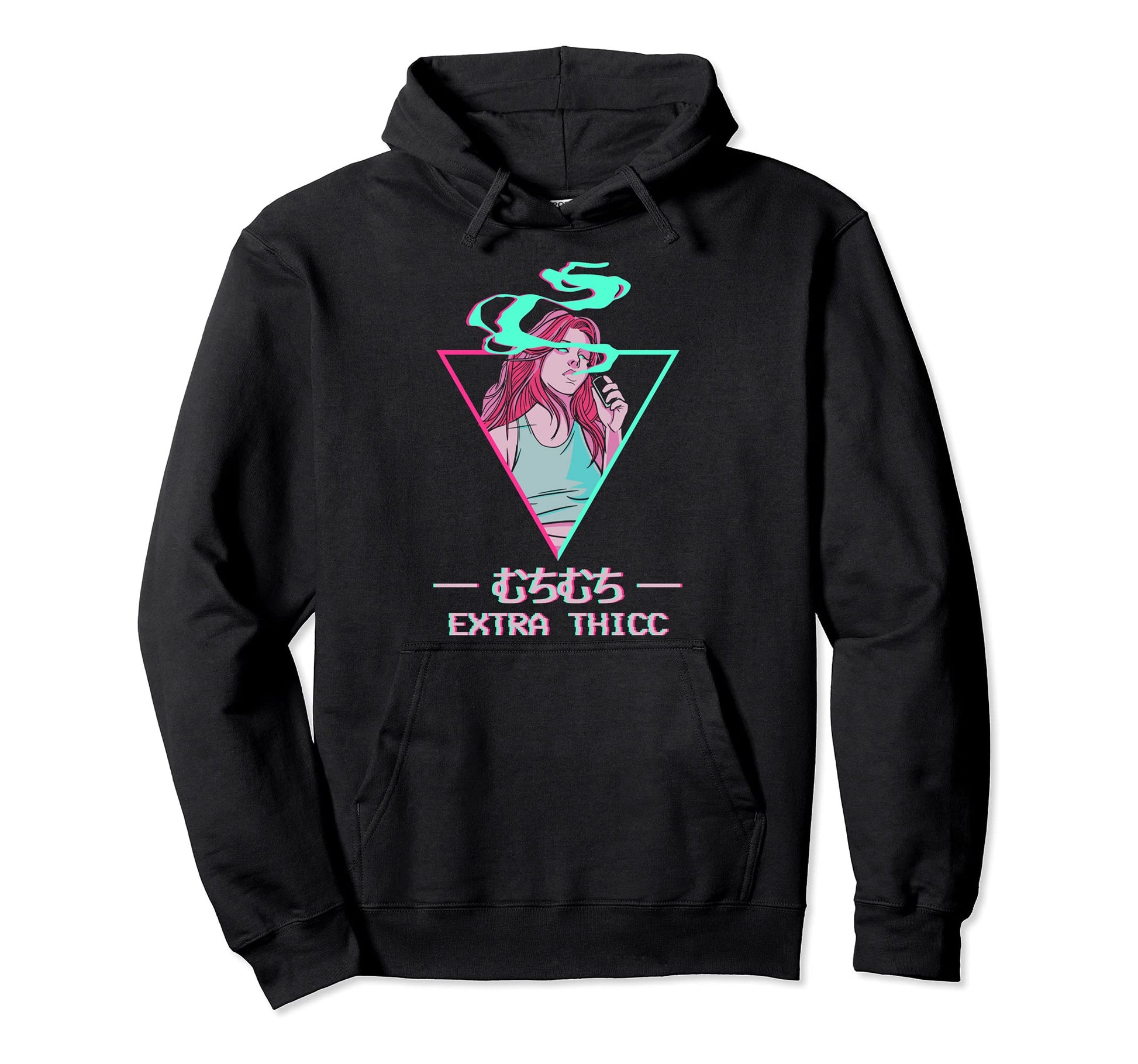 Extra Thicc Japanese Otaku Anime Hoodie - Casual Everyday Wear Men Women - T-Shirt, Sweatshirt, Hoodie