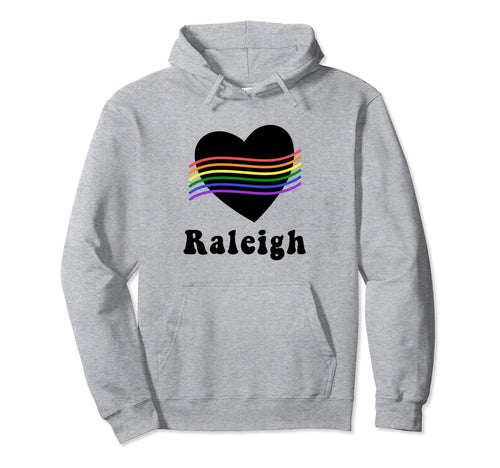 Raleigh Lgbtq Gay Pride Groovy North Hoodie - Trendy Graphic for Adults - T-Shirt, Sweatshirt, Hoodie
