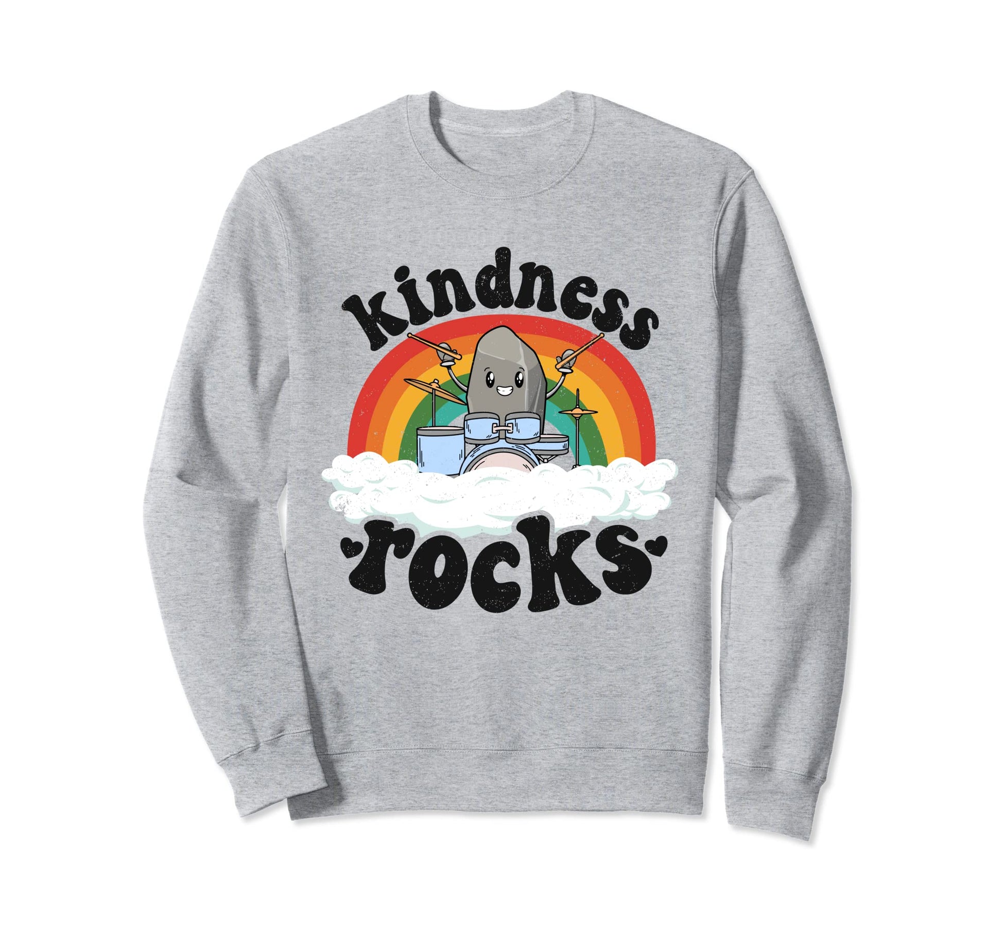 Anti Bullying Rainbow Music Teacher Sweatshirt - Trendy Graphic Men Women - T-Shirt, Sweatshirt, Hoodie