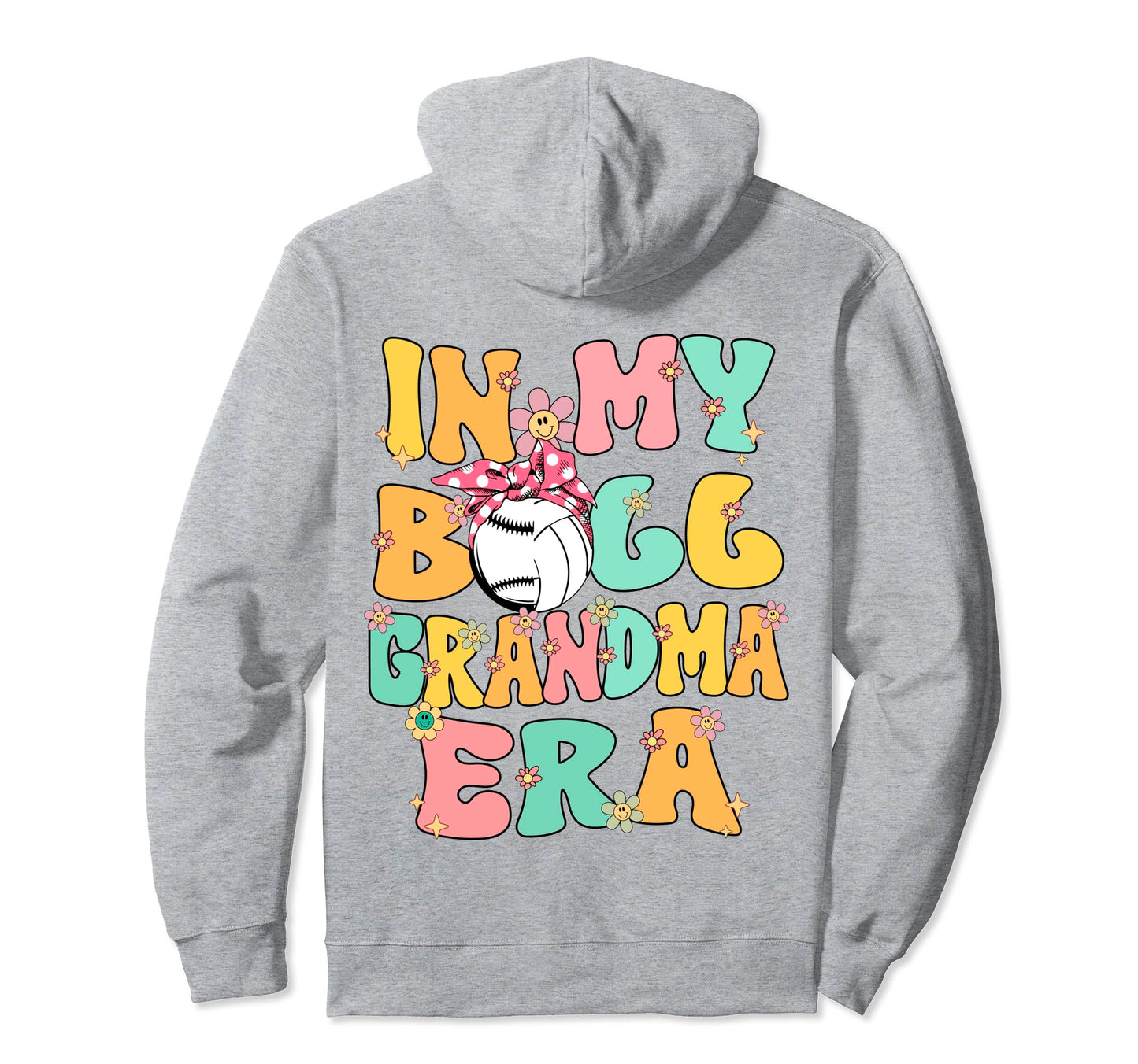 My Ball Grandma Era Groovy Baseball Hoodie - Streetwear Style for Adults - T-Shirt, Sweatshirt, Hoodie