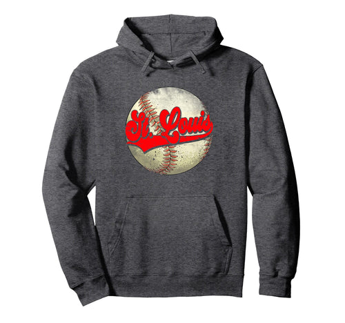 St Louis Baseball Player And Fans Hoodie - Minimalist Print Unisex - T-Shirt, Sweatshirt, Hoodie