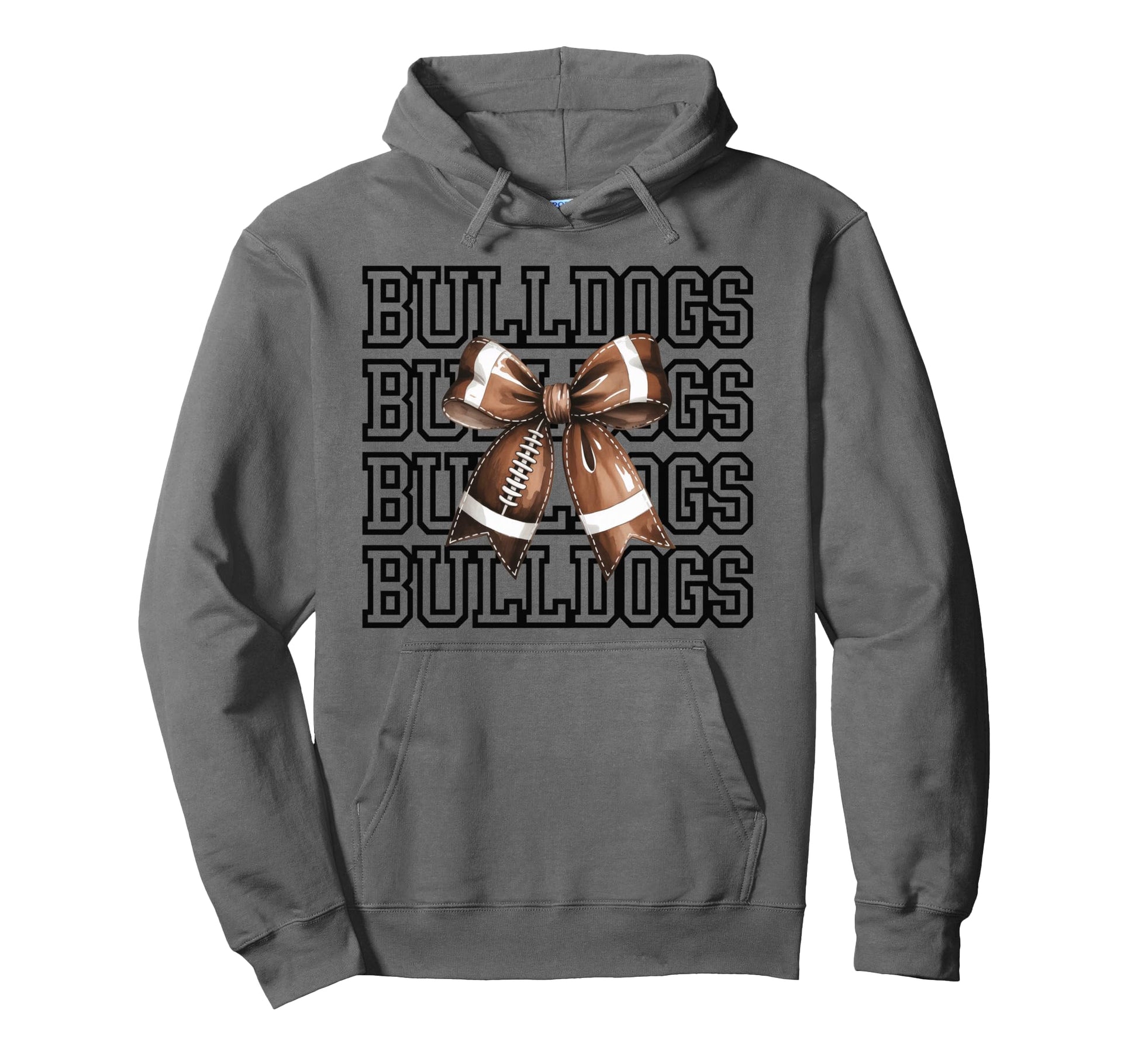 Bulldogs Football Mom Game Day Hoodie - Casual Everyday Wear Men Women - T-Shirt, Sweatshirt, Hoodie