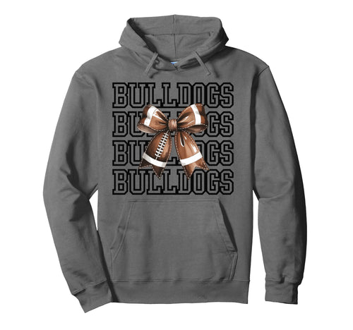 Bulldogs Football Mom Game Day Hoodie - Casual Everyday Wear Men Women - T-Shirt, Sweatshirt, Hoodie