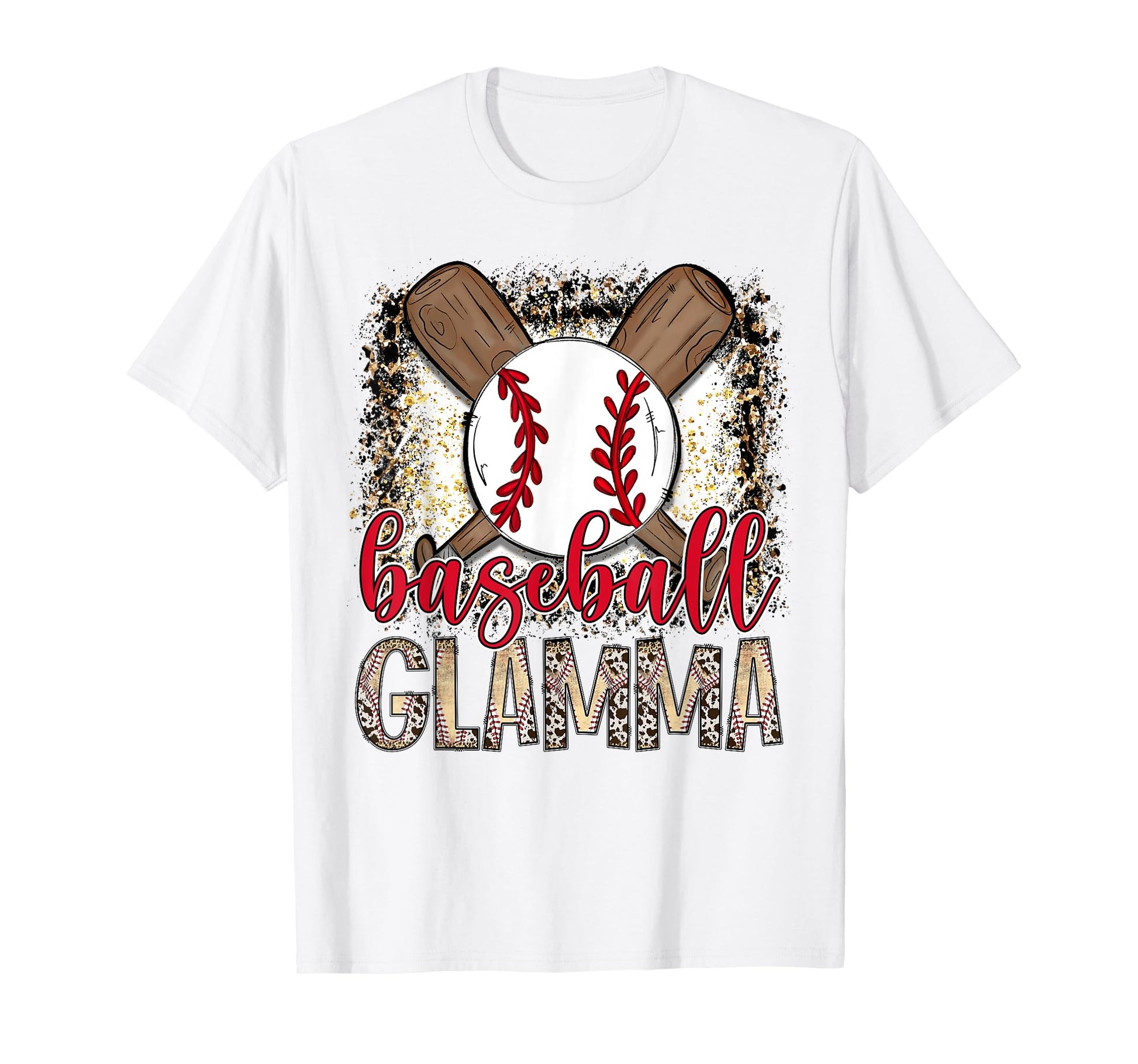 Baseball Glamma Leopard Proud T-Shirt - Casual Everyday Wear Men Women - T-Shirt, Sweatshirt, Hoodie