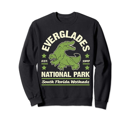 Everglades National Park Alligator Sweatshirt - Trendy Graphic Unisex - T-Shirt, Sweatshirt, Hoodie