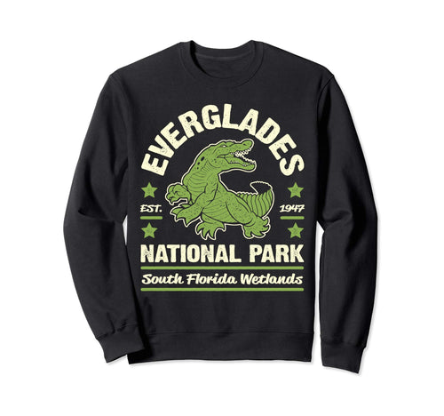Everglades National Park Alligator Sweatshirt - Trendy Graphic Unisex - T-Shirt, Sweatshirt, Hoodie
