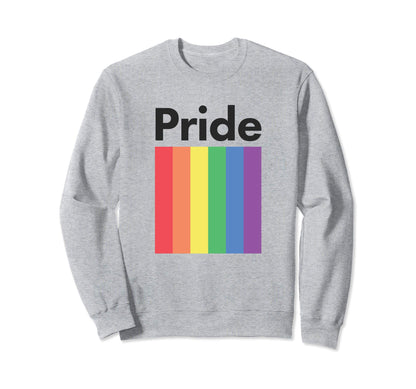 Gay Pride Rainbow Flag Sweatshirt - Minimalist Print Men Women - T-Shirt, Sweatshirt, Hoodie