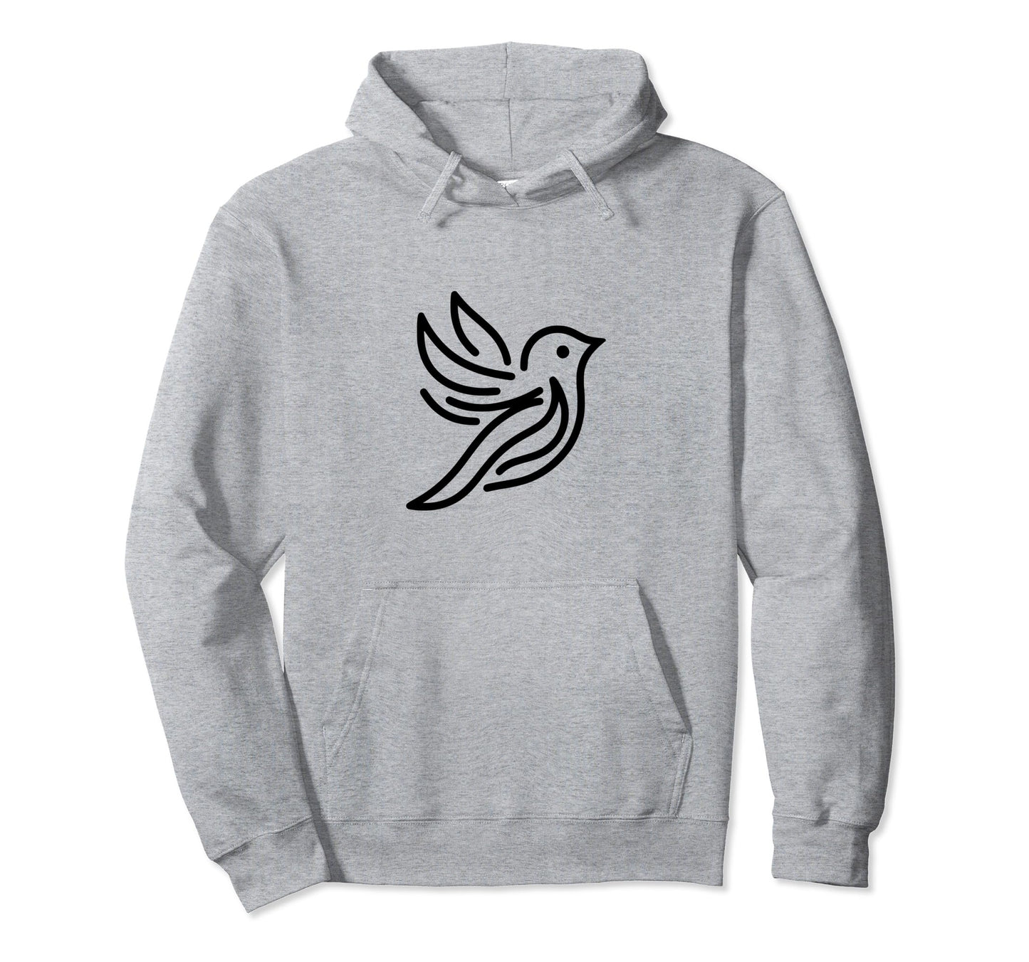 Simple Dove Bird Peace Love Hoodie - Casual Everyday Wear Unisex - T-Shirt, Sweatshirt, Hoodie
