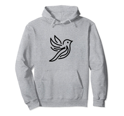 Simple Dove Bird Peace Love Hoodie - Casual Everyday Wear Unisex - T-Shirt, Sweatshirt, Hoodie