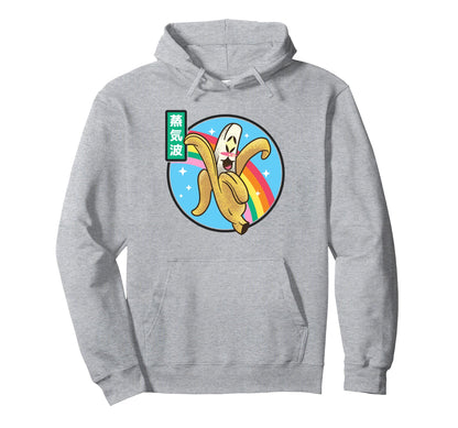 Happy Banana Rainbow Japan Otaku 80S Hoodie - Custom Art Print Men Women - T-Shirt, Sweatshirt, Hoodie
