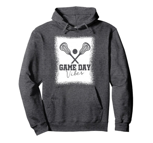 Game Day Vibes Lax Lacrosse Mom Hoodie - Novelty Apparel for Adults - T-Shirt, Sweatshirt, Hoodie
