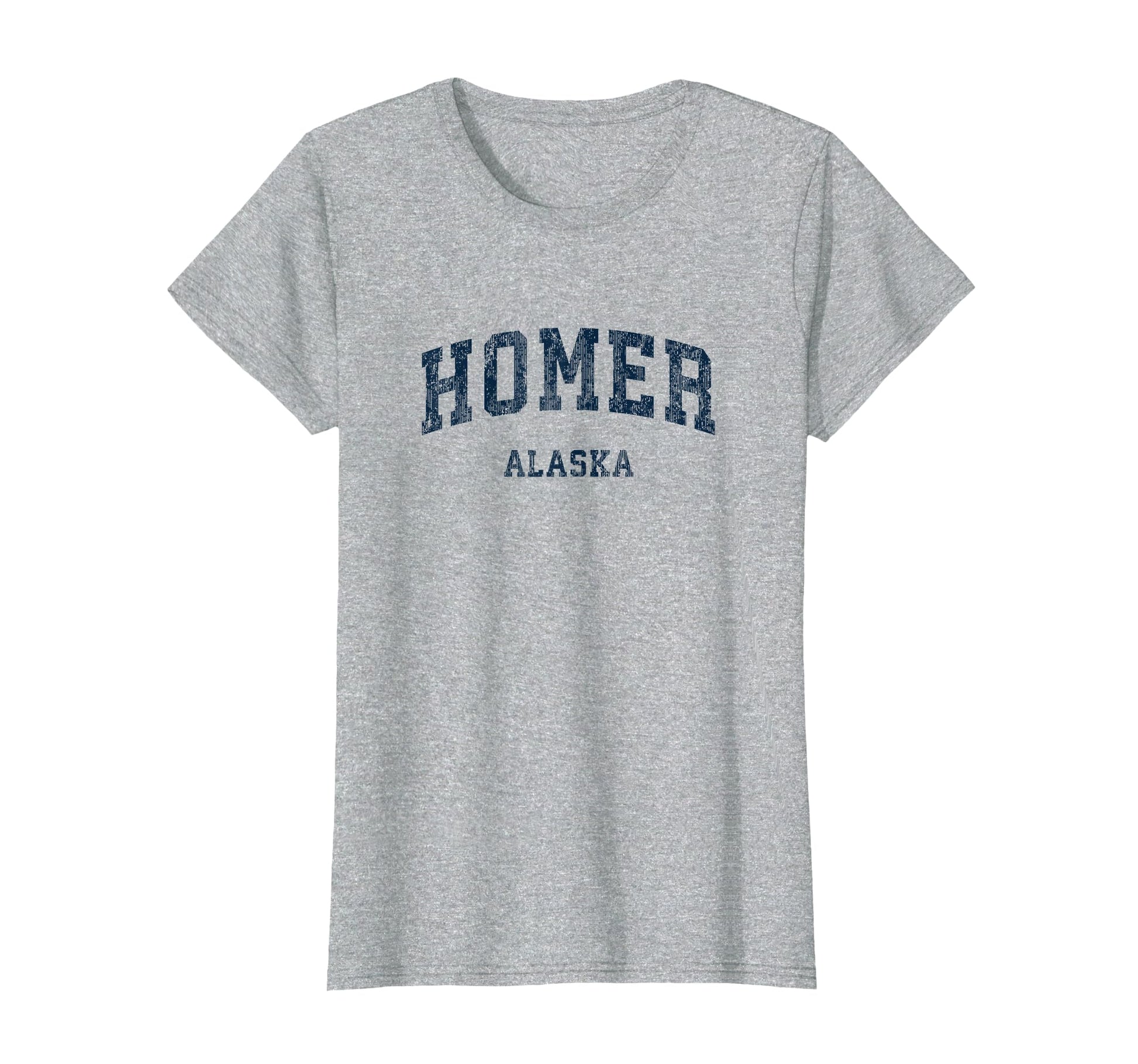 Homer Alaska Ak Varsity Sports Navy T-Shirt - Minimalist Print for Adults - T-Shirt, Sweatshirt, Hoodie