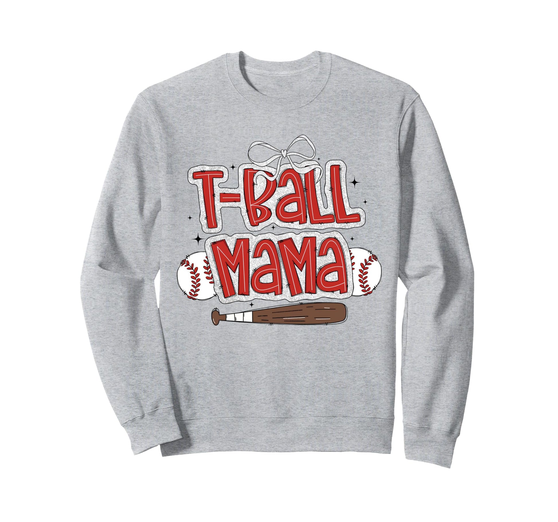Coquette T Ball Mama Game Day T Ball Sweatshirt - Minimalist Print Unisex - T-Shirt, Sweatshirt, Hoodie