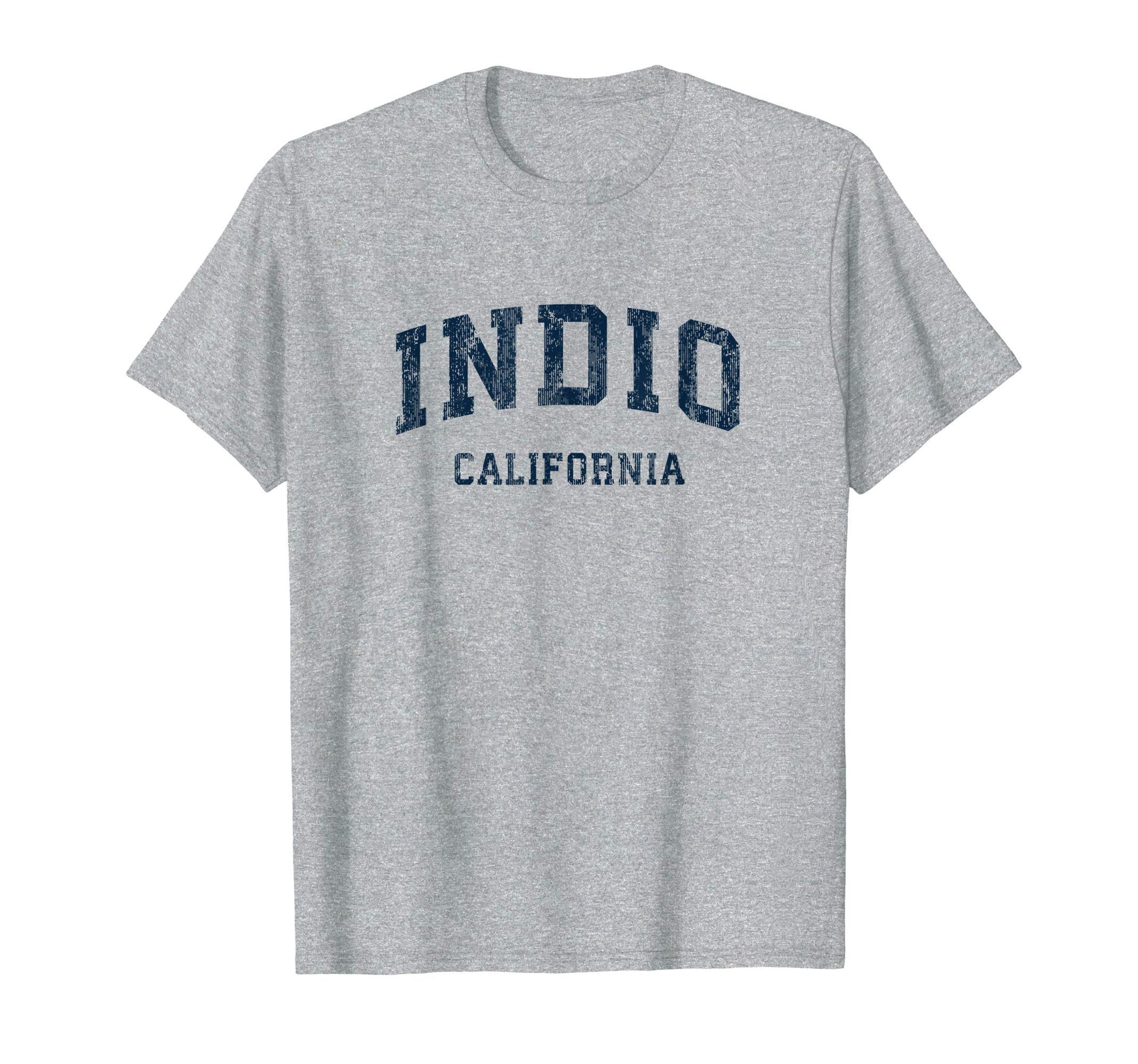 Indio California Ca Varsity Sports Navy T-Shirt - Aesthetic Graphic Unisex - T-Shirt, Sweatshirt, Hoodie