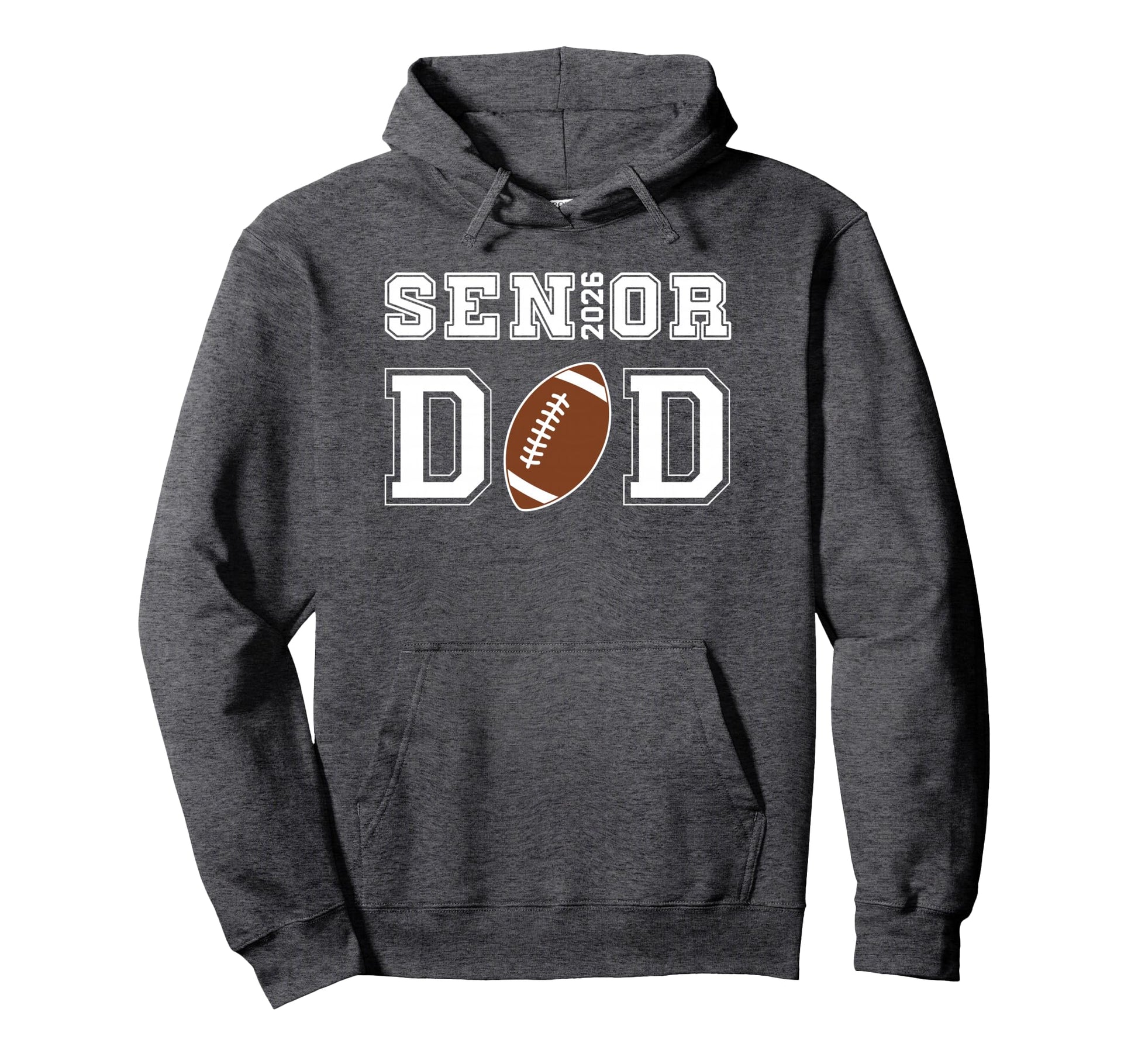 Proud Senior Dad 2026 Football Game Day Hoodie - Trendy Graphic Unisex - T-Shirt, Sweatshirt, Hoodie