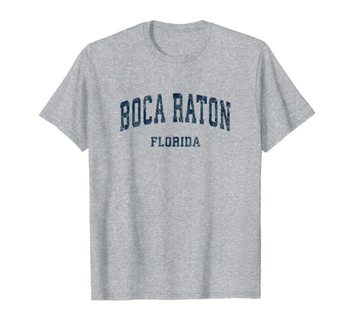Boca Raton Florida Fl Varsity Sports T-Shirt - Novelty Apparel Men Women - T-Shirt, Sweatshirt, Hoodie