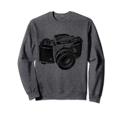 Camera Distressed Camera Artwork Sweatshirt - Minimalist Print Men Women - T-Shirt, Sweatshirt, Hoodie