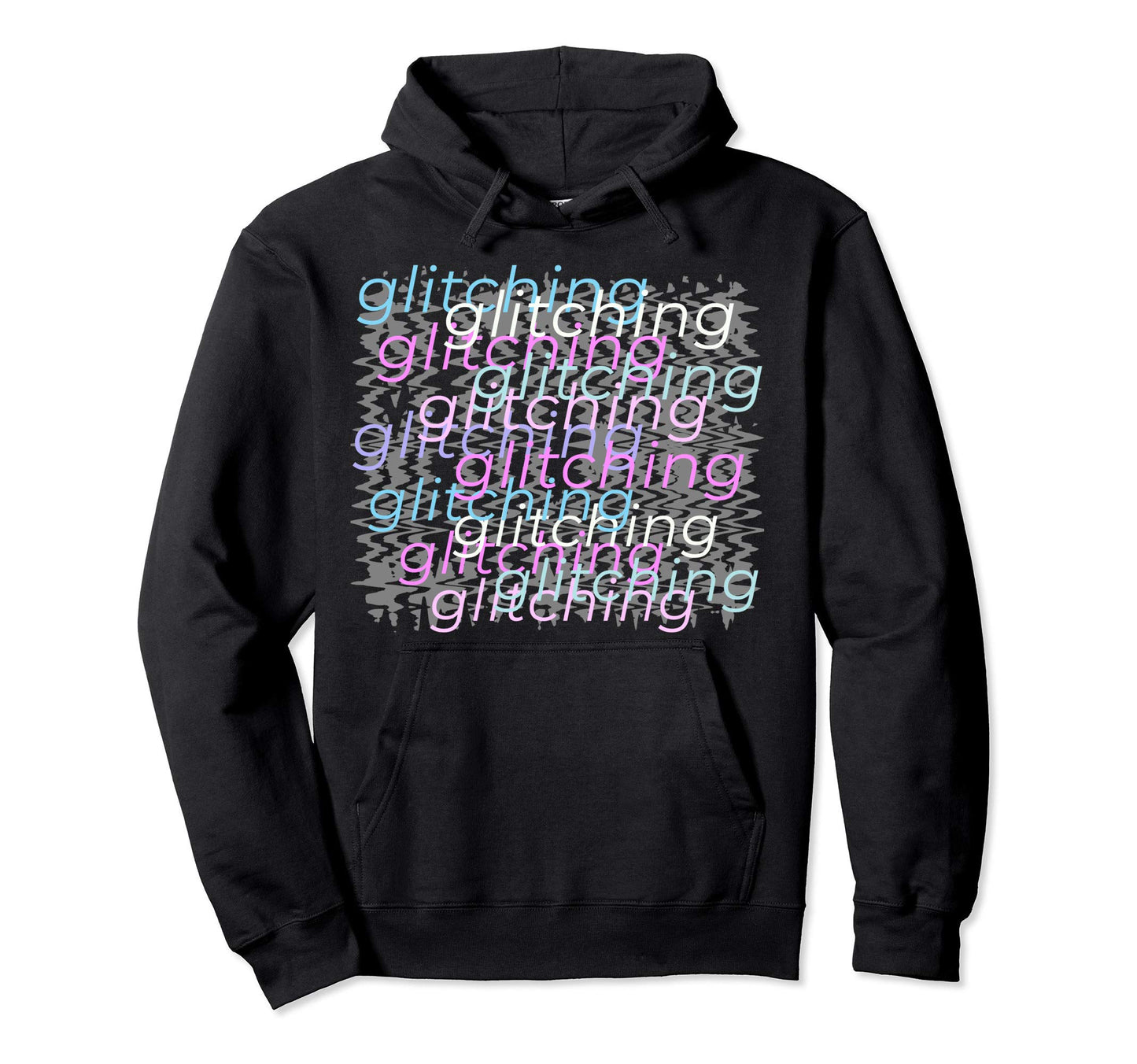 Glitching Vaporwave Aesthetic Emotional Hoodie - Aesthetic Graphic Unisex - T-Shirt, Sweatshirt, Hoodie