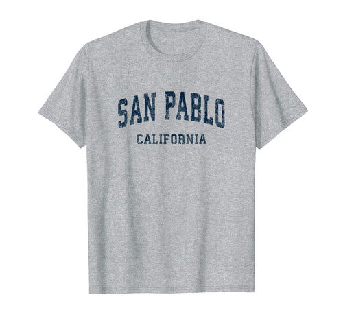 San Pablo California Ca Varsity Sports T-Shirt - Unique Graphic for Adults - T-Shirt, Sweatshirt, Hoodie