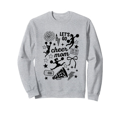 Cheer Mom Football Cheerleading Sweatshirt - Unique Graphic for Adults - T-Shirt, Sweatshirt, Hoodie