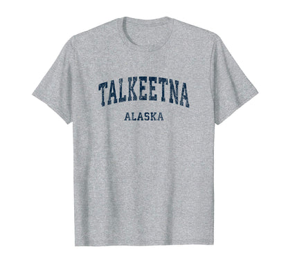 Talkeetna Alaska Ak Varsity Sports T-Shirt - Minimalist Print Men Women - T-Shirt, Sweatshirt, Hoodie