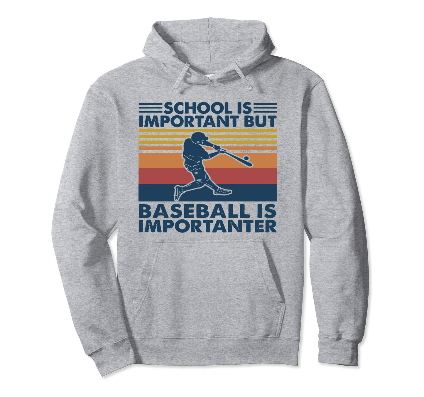 School Is Important But Baseball Is Hoodie - Novelty Apparel Men Women - T-Shirt, Sweatshirt, Hoodie