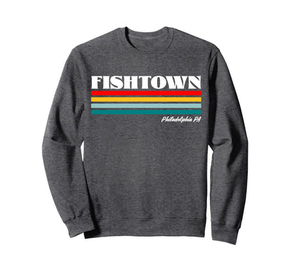 Fishtown Philadelphia Pa Rainbow Sweatshirt - Streetwear Style Unisex - T-Shirt, Sweatshirt, Hoodie