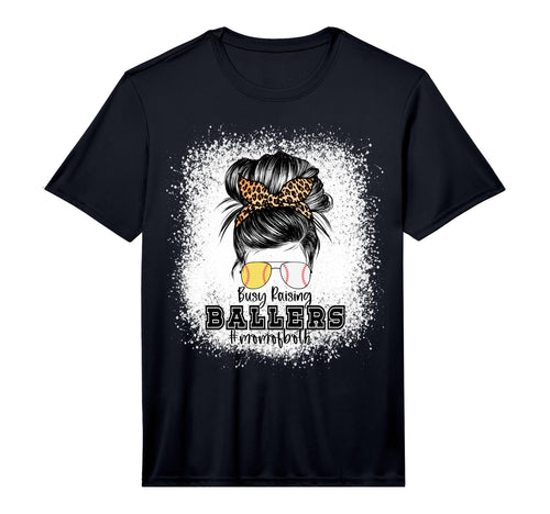 Baseball Softball Busy Raising Ballers T-Shirt - Unique Graphic for Adults - T-Shirt, Sweatshirt, Hoodie