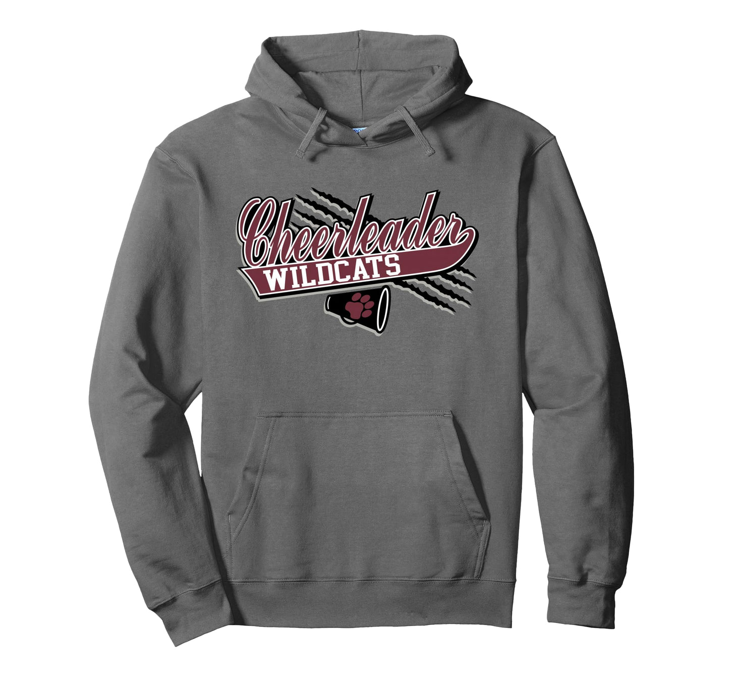 Wildcats Cheerleader Cheer Mom Hoodie - Casual Everyday Wear Men Women - T-Shirt, Sweatshirt, Hoodie